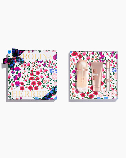 212 VIP Rosé 80ml Eau de Parfum, 100ml Loção Corporal e Megaspritzer (10ml)
